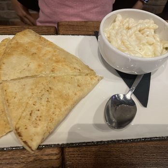 Pickle Palace - Kids cheese quesadilla with a side of mac n cheese - Pickleball Near Me - Cedar Rapids, Iowa