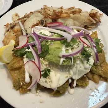 The Biscuit Basket - Chilaquiles with potatoes and eggs - Southern Near Me - Modesto, California The Biscuit Basket - Chilaquiles with potatoes and eggs - Southern Near Me - Modesto, California