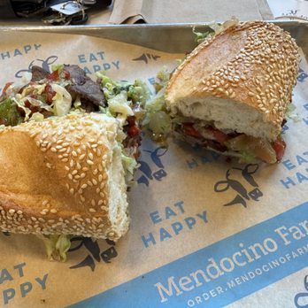 Mendocino Farms - Chimichurri Steak & Bacon Sandwich ($15.99, 6.5/10) - Salad Near Me - Austin, Texas Mendocino Farms - Chimichurri Steak & Bacon Sandwich ($15.99, 6.5/10) - Salad Near Me - Austin, Texas