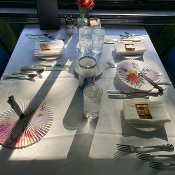 Cafe Lafayette Dinner Train - The table settings - New American Near Me - Lincoln, New Hampshire Cafe Lafayette Dinner Train - The table settings - New American Near Me - Lincoln, New Hampshire
