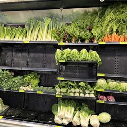 Whole Foods Market - Look at all the produce holes.  Isn't produce Whole Foods thing?