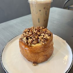 Alchemy Coffee - Pecan bun and coffee