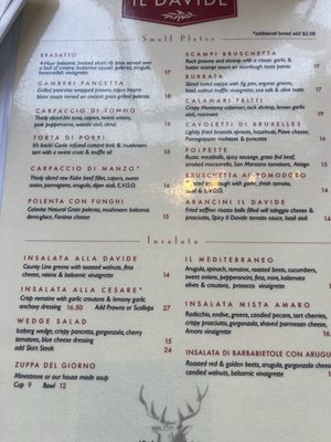 Menu photo 1 Il Davide San Rafael, CA Menu photo 1 Il Davide San Rafael, CA