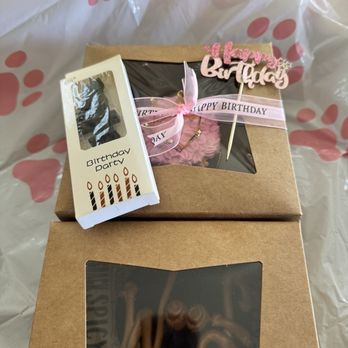 Pawtriotic Dog Bakery - Pretty packaged 2in cake and Woof cookie. - Pet Stores Near Me - Murrieta, California Pawtriotic Dog Bakery - Pretty packaged 2in cake and Woof cookie. - Pet Stores Near Me - Murrieta, California