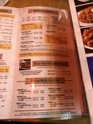 Menu photo 8 Texas Roadhouse Pelham, AL
