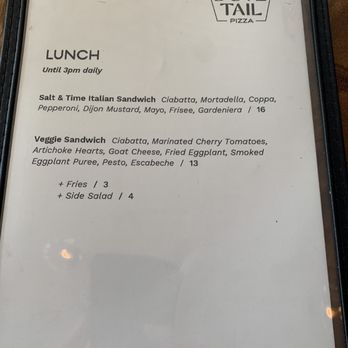 Dovetail Pizza - Lunch menu - Pizza Near Me - Austin, Texas Dovetail Pizza - Lunch menu - Pizza Near Me - Austin, Texas