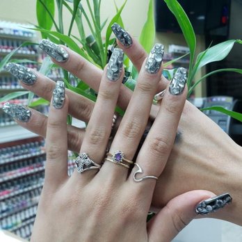 LV Nails And Spa - 3D Chrome nails - Nail Salons Near Me - Los Alamitos, California LV Nails And Spa - 3D Chrome nails - Nail Salons Near Me - Los Alamitos, California