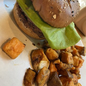 True Food Kitchen - Vegan Double Cheeseburger - New American Near Me - Arlington, Virginia True Food Kitchen - Vegan Double Cheeseburger - New American Near Me - Arlington, Virginia