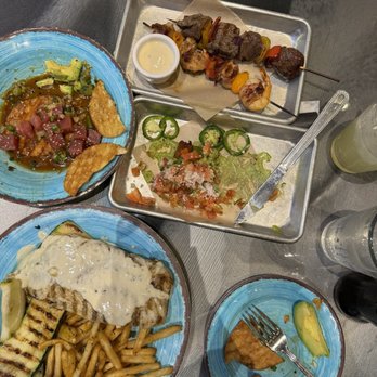 Simply Fish Seafood - A la carte skewers, orange roughy, poke, shrimp taquitos - Fish & Chips Near Me - Costa Mesa, California