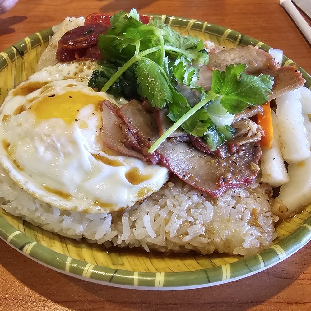 Vinameals - Sticky rice with Chinese sausage and fried egg - Vietnamese Near Me - Littleton, Colorado Vinameals - Sticky rice with Chinese sausage and fried egg - Vietnamese Near Me - Littleton, Colorado