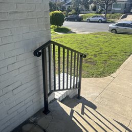 Pre-made hand rail for stairs. Pre-made hand rail for stairs.