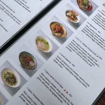Mensho - Menu with prices - Noodles Near Me - Houston, Texas Mensho - Menu with prices - Noodles Near Me - Houston, Texas