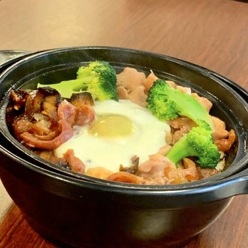 The Rice House - Combo: Chicken with Dried Mushrooms with Preserved Meats and Egg - Cantonese Near Me - Milpitas, California The Rice House - Combo: Chicken with Dried Mushrooms with Preserved Meats and Egg - Cantonese Near Me - Milpitas, California