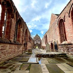 Beauly Priory - Inside Beauly Priory, circa 1230...unusually long building!