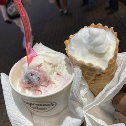 Coconut, cherry and lemon favor