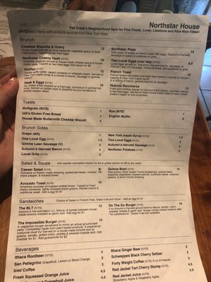 Menu photo 3 Northstar House Ithaca, NY