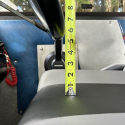 5" inches between the seat at steering wheel