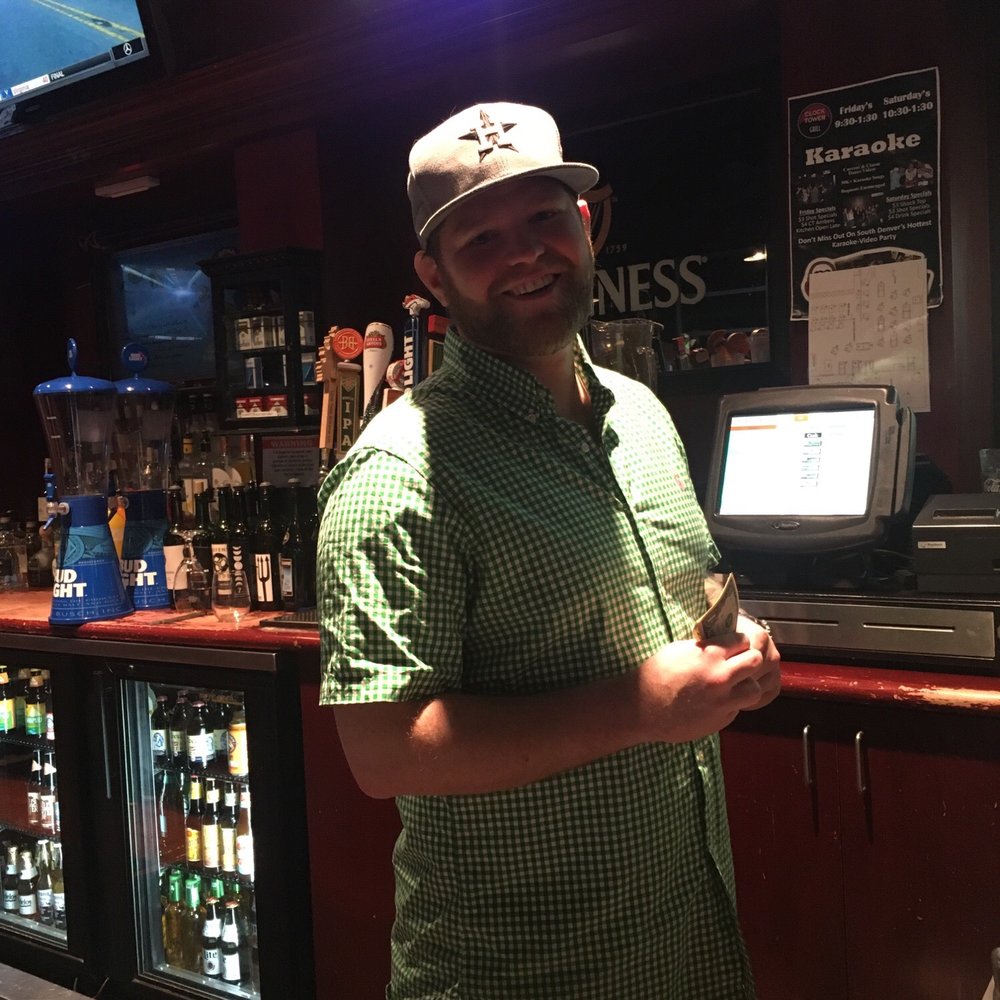 Clock Tower Grill - Garrett, our bartender is so on it !! - Sports Bars Near Me - Lone Tree, Colorado Clock Tower Grill - Garrett, our bartender is so on it !! - Sports Bars Near Me - Lone Tree, Colorado