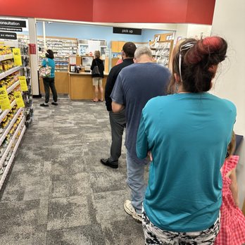 CVS Pharmacy - line after several people gave up and left - this is typical - Drugstores Near Me - Easton, Maryland
