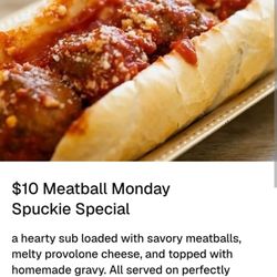 Rig A Tony's Italian Takeout & Catering - Their picture of the meatball spuckie we ordered