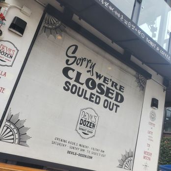 Devil's Dozen Donut Shop - Get'em while they last! - Donuts Near Me - San Diego, California