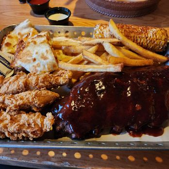 Chili's - Chicken tenders, half rack ribs, fries, chicken bacon ranch quesadilla and street corn. - Bars Near Me - Johnson City, Tennessee