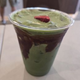 Double strawberry matcha