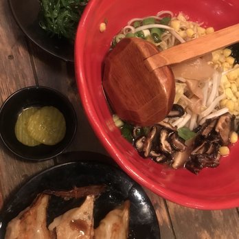 Ichimi - Garden Ramen Seedweed Salad & Veggie Dumplings - Japanese Near Me - Miami, Florida