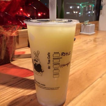 Mr Tea Cafe - Peach and lychee smoothie with haupia - Bubble Tea Near Me - Honolulu, Hawaii Mr Tea Cafe - Peach and lychee smoothie with haupia - Bubble Tea Near Me - Honolulu, Hawaii