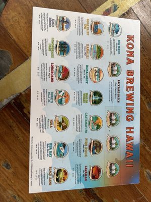 Menu photo 2 Kona Brewing Kailua-Kona, HI