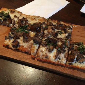 Balzem - mushroom and truffle oil flatbread $16 - Mediterranean Near Me - New York, New York Balzem - mushroom and truffle oil flatbread $16 - Mediterranean Near Me - New York, New York