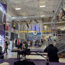Altitude Trampoline Park - Sitting from the rock climbing area