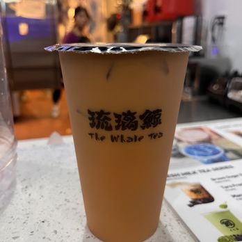 The Whale Tea - a cup of tea on a table - Bubble Tea Near Me - White Plains, New York