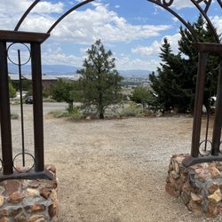 Countess Angela Dandini Gardens - Entrance looking out to city and parking area