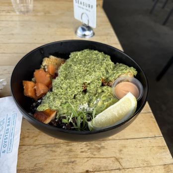 Seasurf Fish - salmon chimchurri with quinoa! - Seafood Near Me - San Clemente, California Seasurf Fish - salmon chimchurri with quinoa! - Seafood Near Me - San Clemente, California