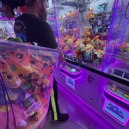 Inside the arcade