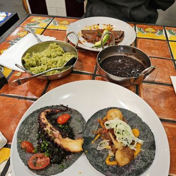 Holbox - Octopus taco, scallop taco, smoked kanpachi taco - Latin American Near Me - Los Angeles, California Holbox - Octopus taco, scallop taco, smoked kanpachi taco - Latin American Near Me - Los Angeles, California