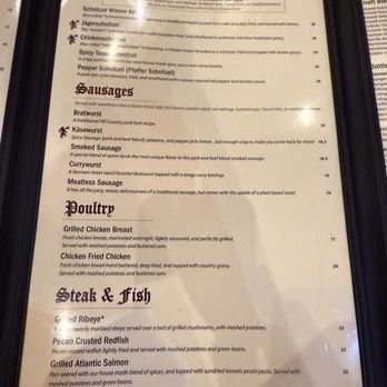 The Auslander - Menu - German Near Me - Fredericksburg, Texas The Auslander - Menu - German Near Me - Fredericksburg, Texas