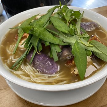 Huong Que - Bun Mam Dac Biet - Special Fermented Seafood Noodle Soup - Vietnamese Near Me - Boston, Massachusetts