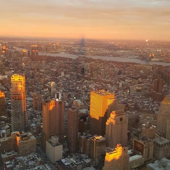 One World Observatory - Sunset shadow of 1 WTC - Observatories Near Me - New York, New York