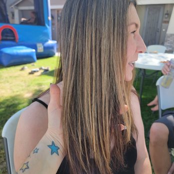 The Amethyst Studio - I was hanging out with one of my clients on a Saturday night and couldn't help but snap a pic of how the sun hit her amazing color!! - Hair Stylists Near Me - Peoria , Arizona