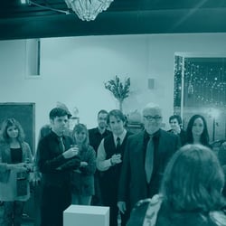 Holon Publishing - Holon events bring together businesses, artists, authors, musicians, and non-profits. This is one of our "Wine & Sign" events.