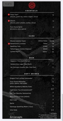 Menu photo 5 ROL Hand Roll Bar - Irvine Irvine, CA
