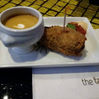 Carnival Glory - Short rib croquette and pumpkin soup at the tastings bar - Travel Services Near Me - Miami, Florida Carnival Glory - Short rib croquette and pumpkin soup at the tastings bar - Travel Services Near Me - Miami, Florida