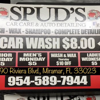 Spud's Car Care and Auto Detailing - Specials almost everyday - Auto Detailing Near Me - Miramar, Florida Spud's Car Care and Auto Detailing - Specials almost everyday - Auto Detailing Near Me - Miramar, Florida