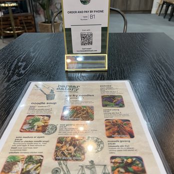 Barzar Eatery - Every table has a QR Menu or you can use the menu sheet also - Indonesian Near Me - Vacaville, California Barzar Eatery - Every table has a QR Menu or you can use the menu sheet also - Indonesian Near Me - Vacaville, California