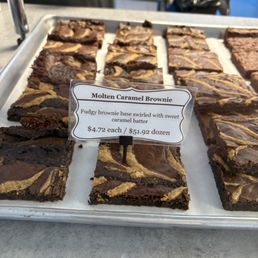 Molten caramel brownie Molten caramel brownie