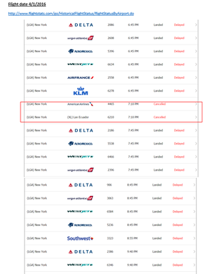 American Airlines by null