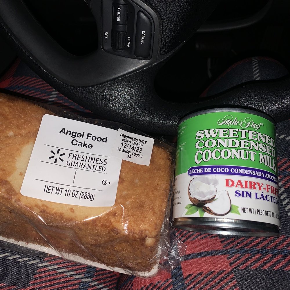 Walmart Supercenter - Im so happy! Doing a bread pudding build with angel food cake n condensed coconut milk! - Grocery Near Me - Valrico, Florida Walmart Supercenter - Im so happy! Doing a bread pudding build with angel food cake n condensed coconut milk! - Grocery Near Me - Valrico, Florida