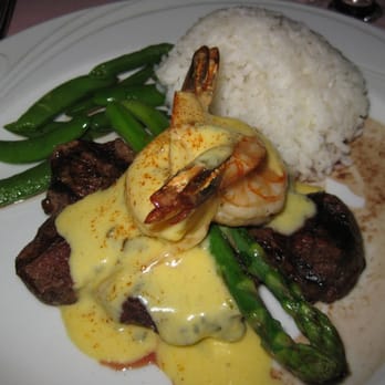 Hy's Steak House - Neptune Steak with rice - Steakhouses Near Me - Honolulu, Hawaii